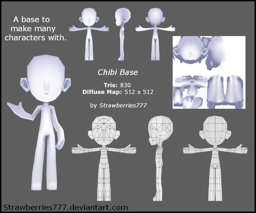 Chibi Base and Sample Charcter preview image 1